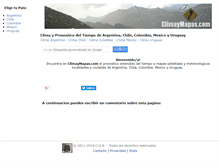 Tablet Screenshot of climaymapas.com